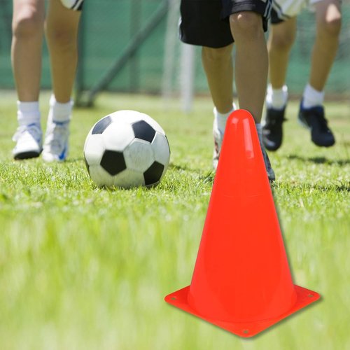 CARTMAN Agility Training Cones - Set of 12/24 | 9" or 12" or Disc | Perfect for Indoor/Outdoor Events