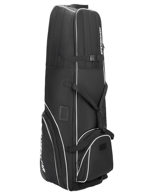 MANUEKLEAR 1680D Nylon Travel Golf Bags Club for Airlines with Wheels, Golf Travel Bags for Airlines with Padded Top, Golf Travel Case Cover with 3 Large Pocket for Golfer
