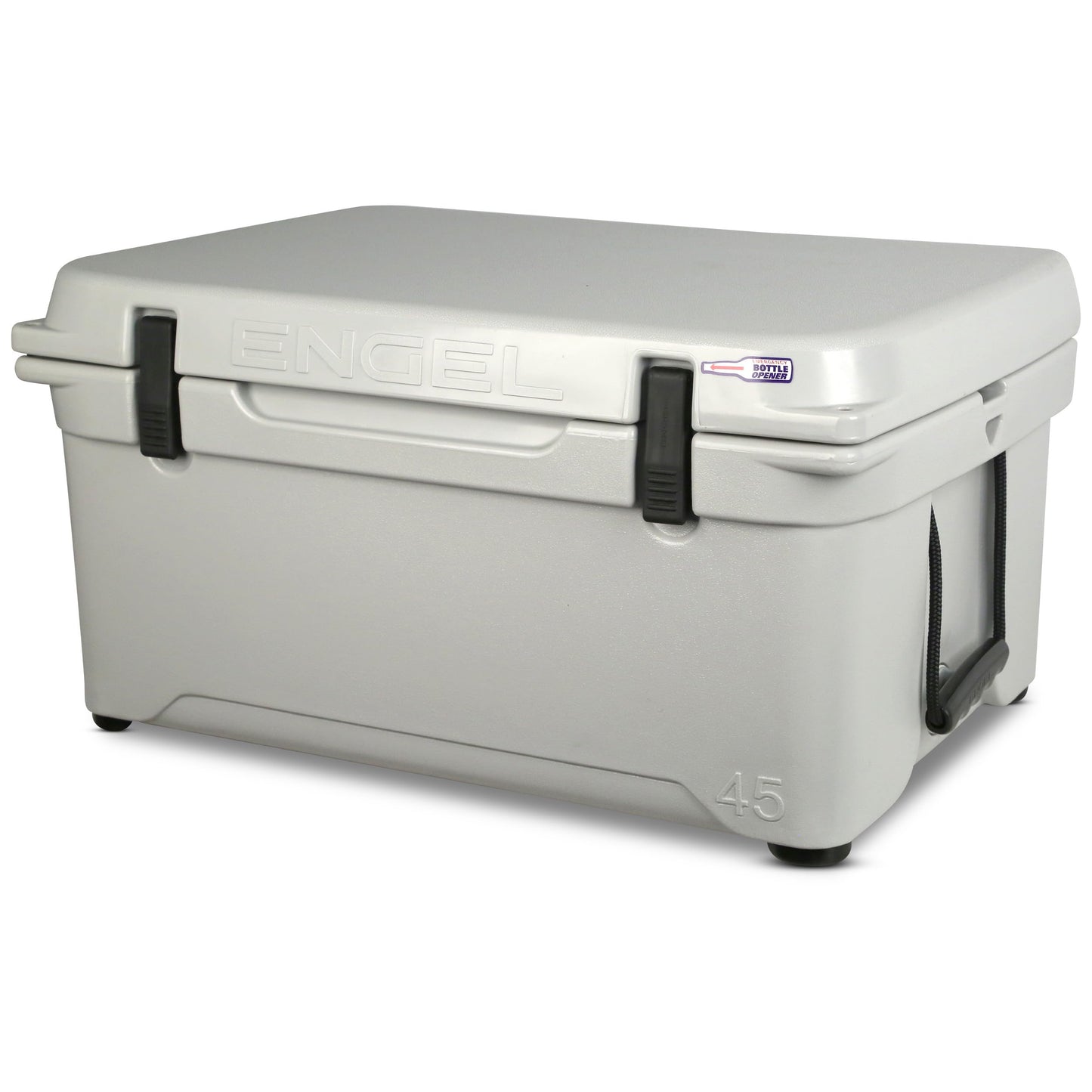 Engel Coolers ENG45 Cooler | 40 Can High Performance Durable Seamless Rotationally Molded Ice Box for Camping, Hunting, and Fishing - Haze Gray