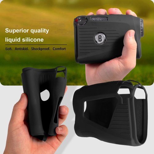 JAWEGOLF Silicone Case Compatible with Bushnell Pro X3/X3+ Golf Rangefinder (Black)