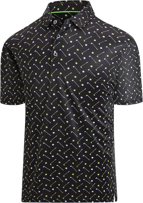 Hodaweisolp Golf Shirts for Men - Moisture-Wicking Dry Fit Performance Polo | Short Sleeve Design