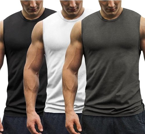 COOFANDY Men's Workout Tank Tops - 3 Pack Sleeveless Gym Tees for Bodybuilding | Comfortable Fit