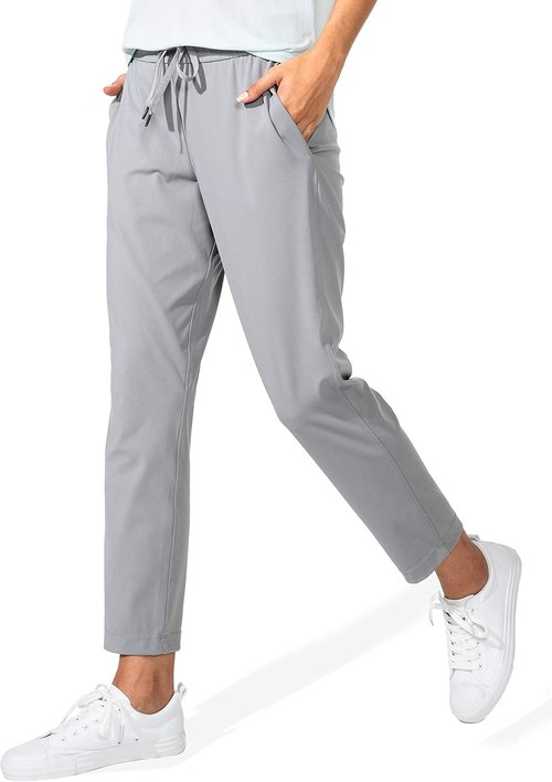 G Gradual Women's 7/8 Stretch Ankle Pants - Comfortable Deep Pocket Sweatpants for Golf & Travel
