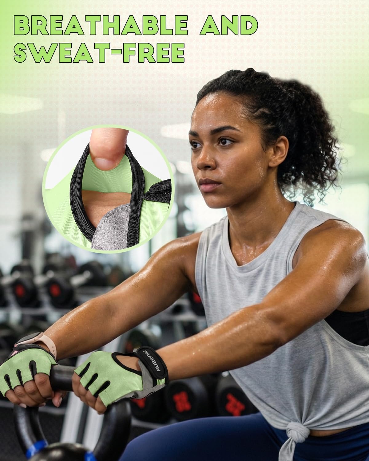 VINSGUIR Workout Gloves - Lightweight Weight Lifting Gloves with Excellent Grip | Ideal for Gym, Cycling, and Fitness