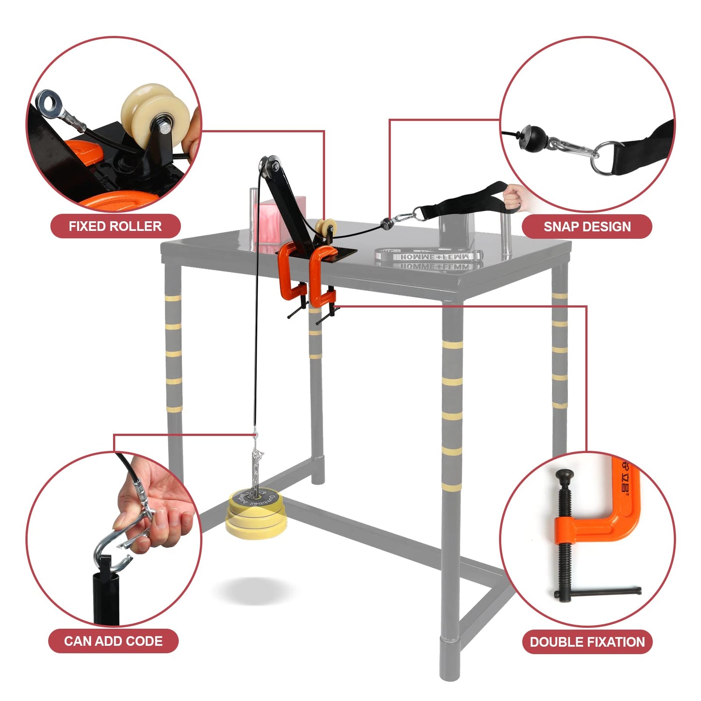 INNOLIFE Standard Arm Wrestling Battle Table (Small wrist strength training rack)