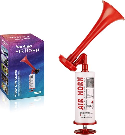 BANHAO Super Loud Handheld Air Horn - Reusable Noise Maker for Boating, Camping & Events