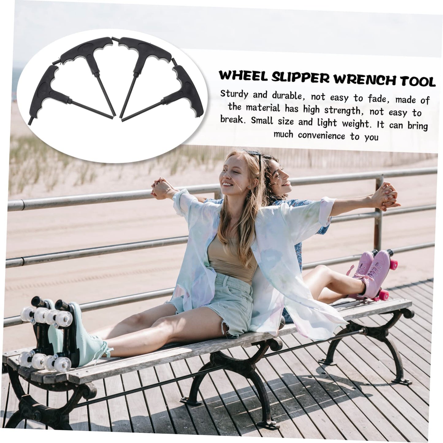 VANZACK 4pcs Roller Roller Skate Wrench Hand Tools Bearing Removal Tool Portable Drive Portable Skate board Wrench Screwdriver s