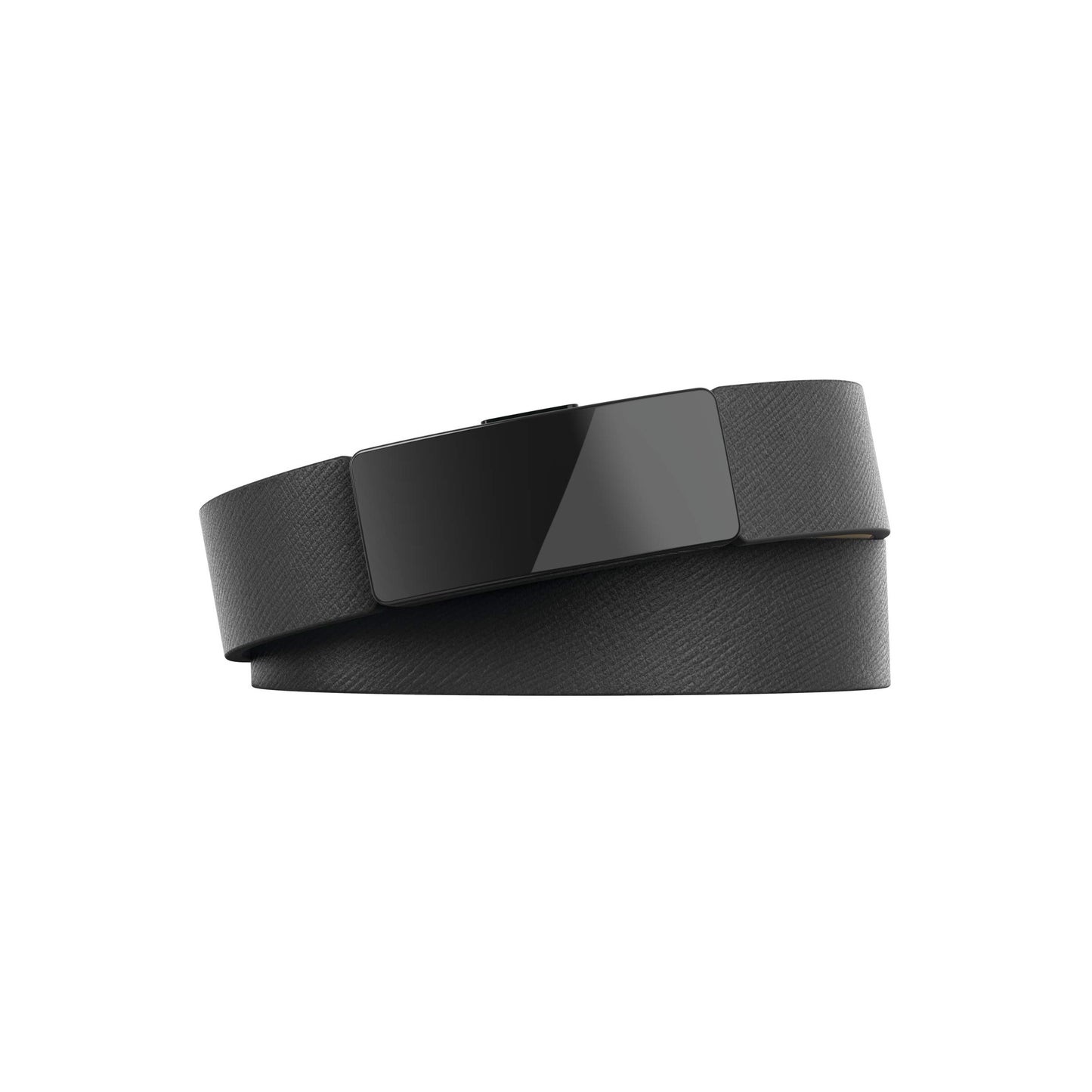 Fitbit Inspire HR & Inspire Accessory Band, Horween Leather Double Wrap, Official Fitbit Product, Black, One Size