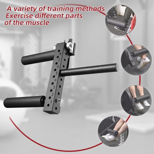 Leg Extension Attachment for Rack: Adjustable Seated Leg Extension & Curl Machine Suitable for Power Racks with 26mm/1in Hole