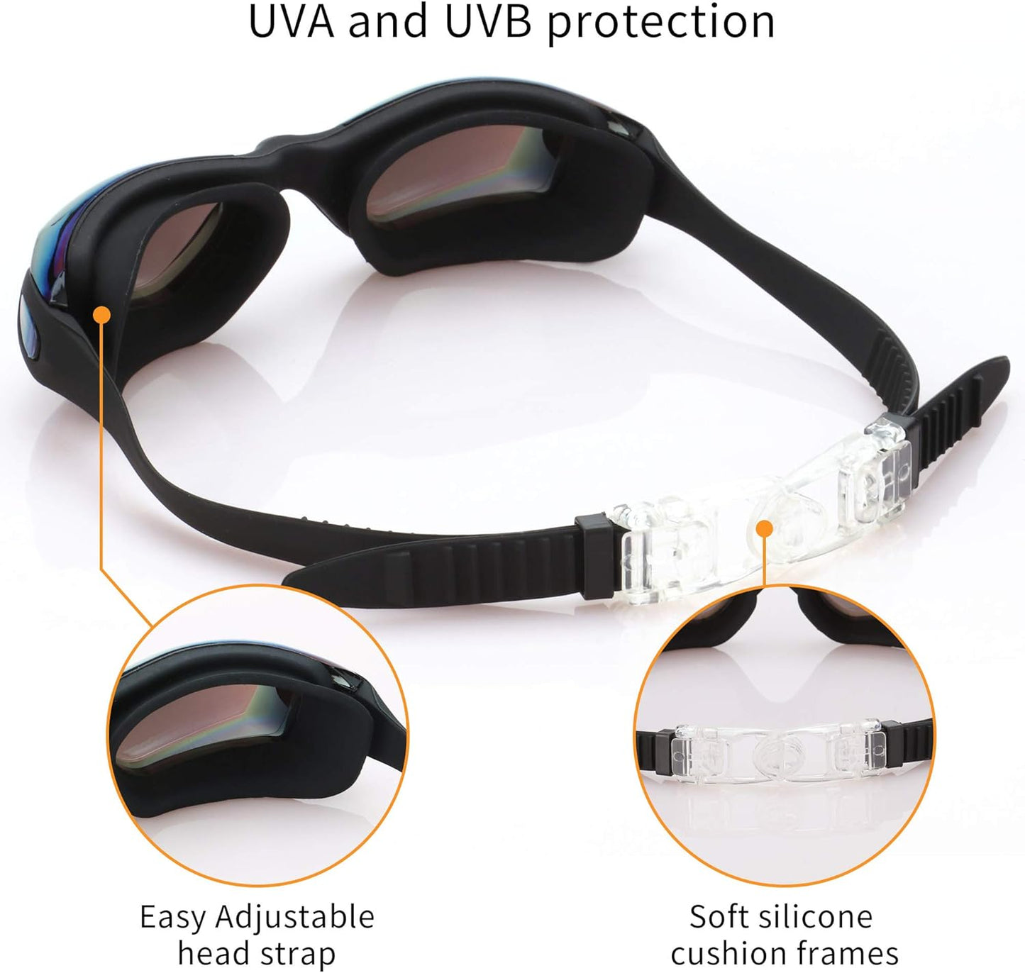 Skiennix Kids Swim Goggles - UV Protection, Anti-Fog, Leak-Proof | 4 Pack for Ages 6-14