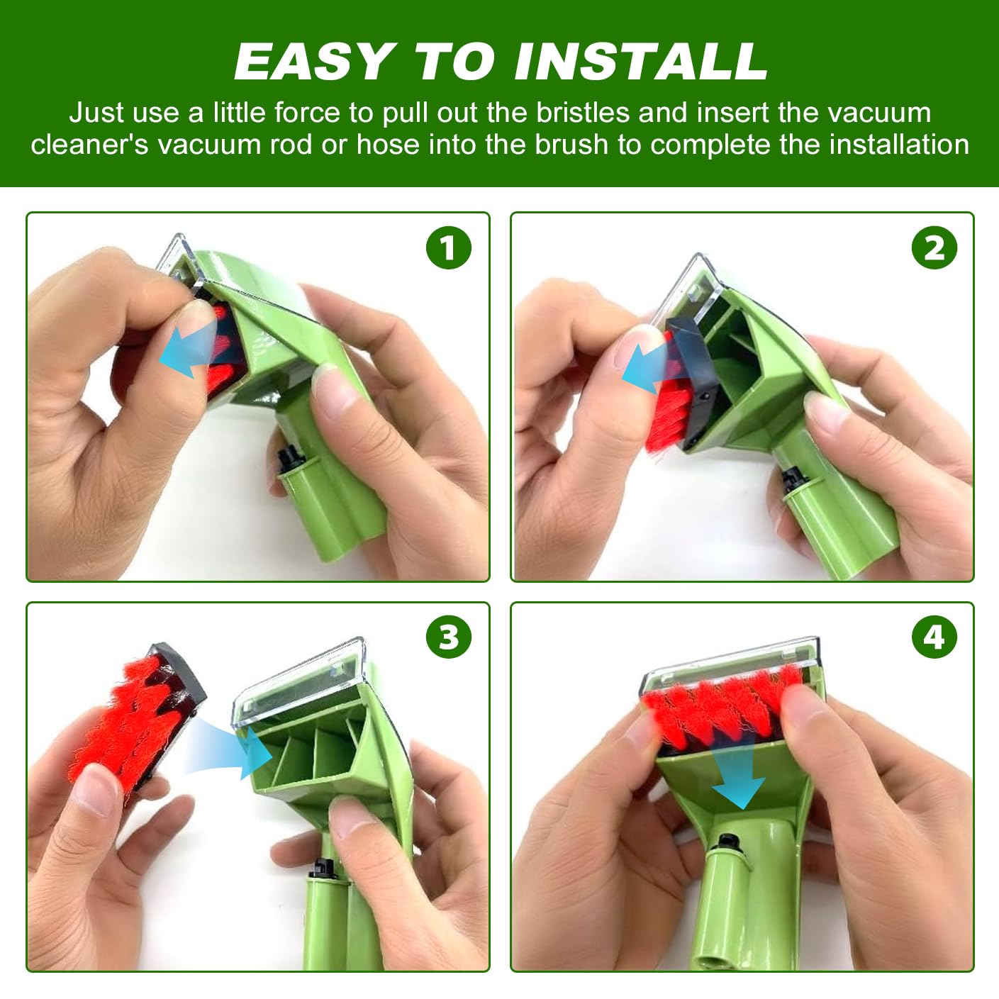 1400B Little Green Machine Attachment Brush Replacement Parts for Bissell Little-Green Upright & Portable Carpet Cleaners 1400B 1425 3860 1400W 1400 1844 2290A Series,1 Brush Head + 2 Brush