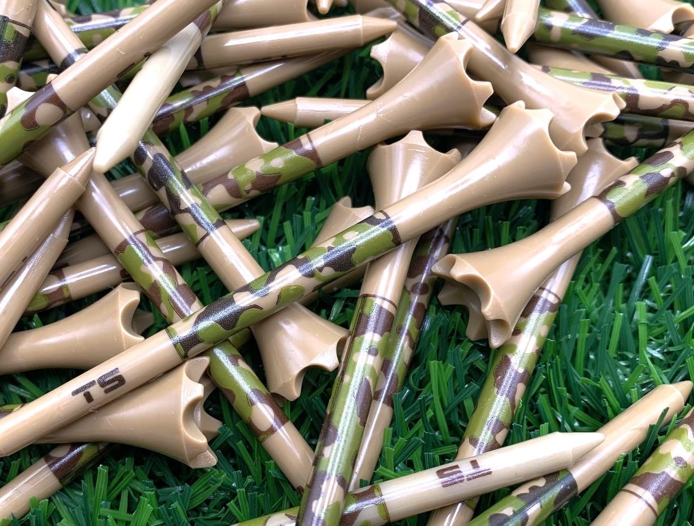 TRUESTRIKE Premium Golf Tees - Durable 3¼" or 2¾" Plastic Performance Tees (100 Pack) - Made in USA