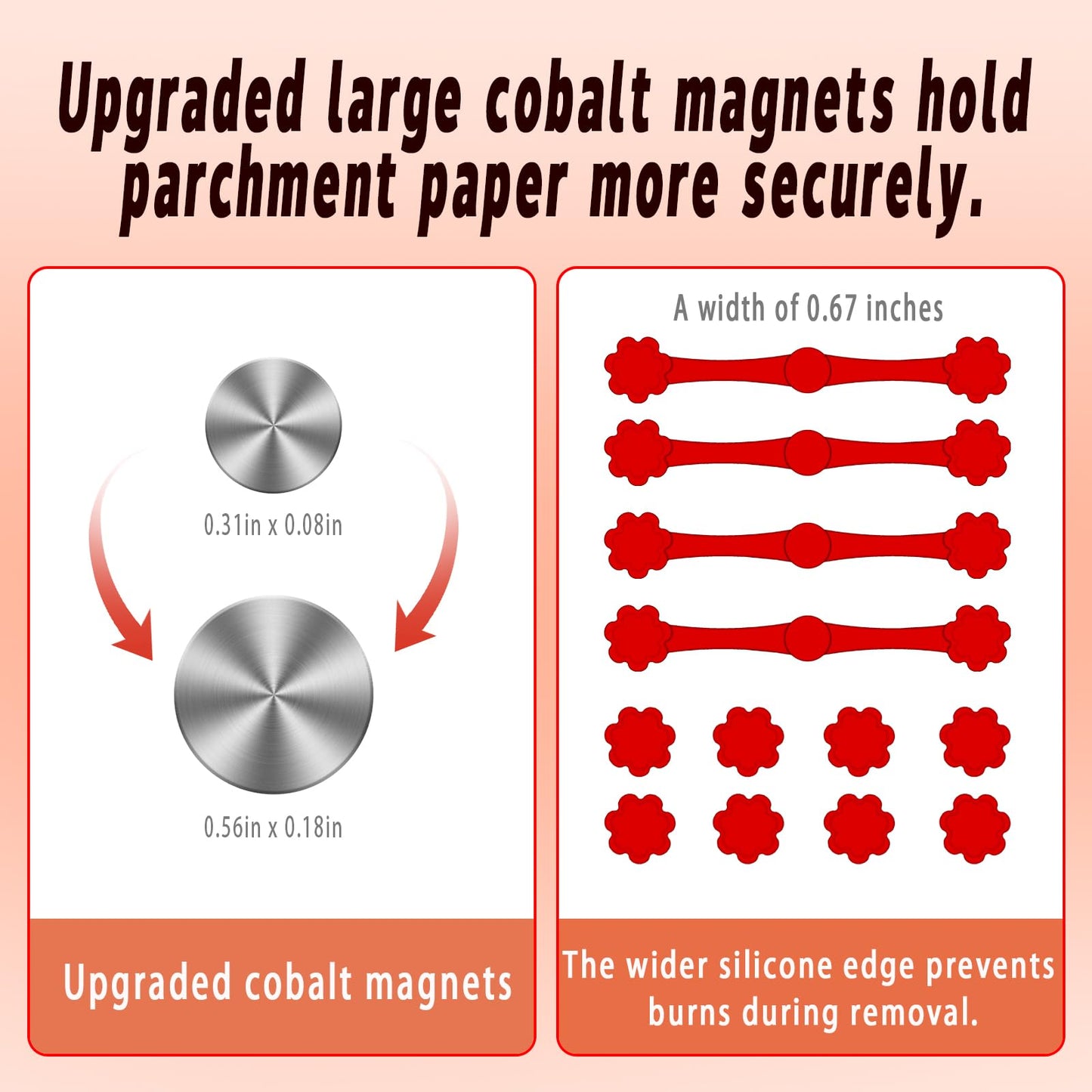 12Pcs Air Fryer Magnets For Parchment Paper,Air Fryer Liner Magnet Silicone Buckle For Holding Down Lock Liners Disposable Safely,Air fryer Accessories Locks Disposable Liners Silicone Magnetic Buckle