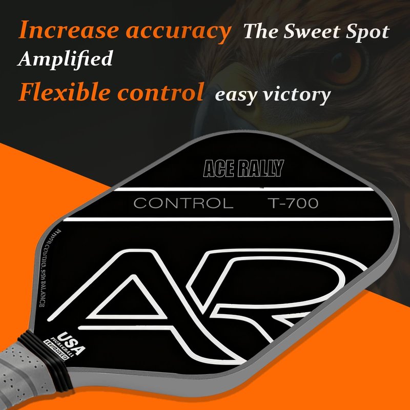 AceRally Pickleball Racket Set (2 Rackets), T700 Carbon Fiber Pickleball Rackets (2), 2 Outdoor pickleballs, 2 Indoor pickleballs, 1 Pickleball Bag (Unisex)