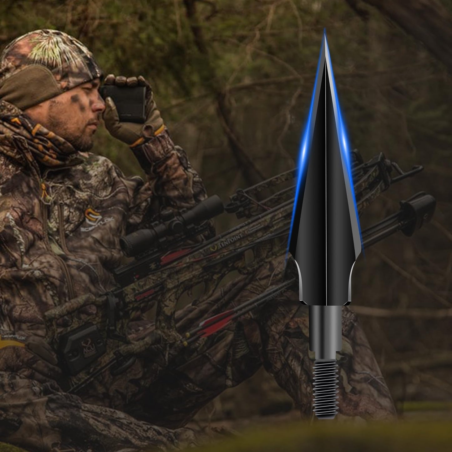 FENJANER 10Pcs Broadheads 100/118/125 Grain Traditional Hunting Arrowhead Screw-in Arrow Tips for Compound Bow Crossbow and Recurve Bow (118 Grain Leaf-Shaped)