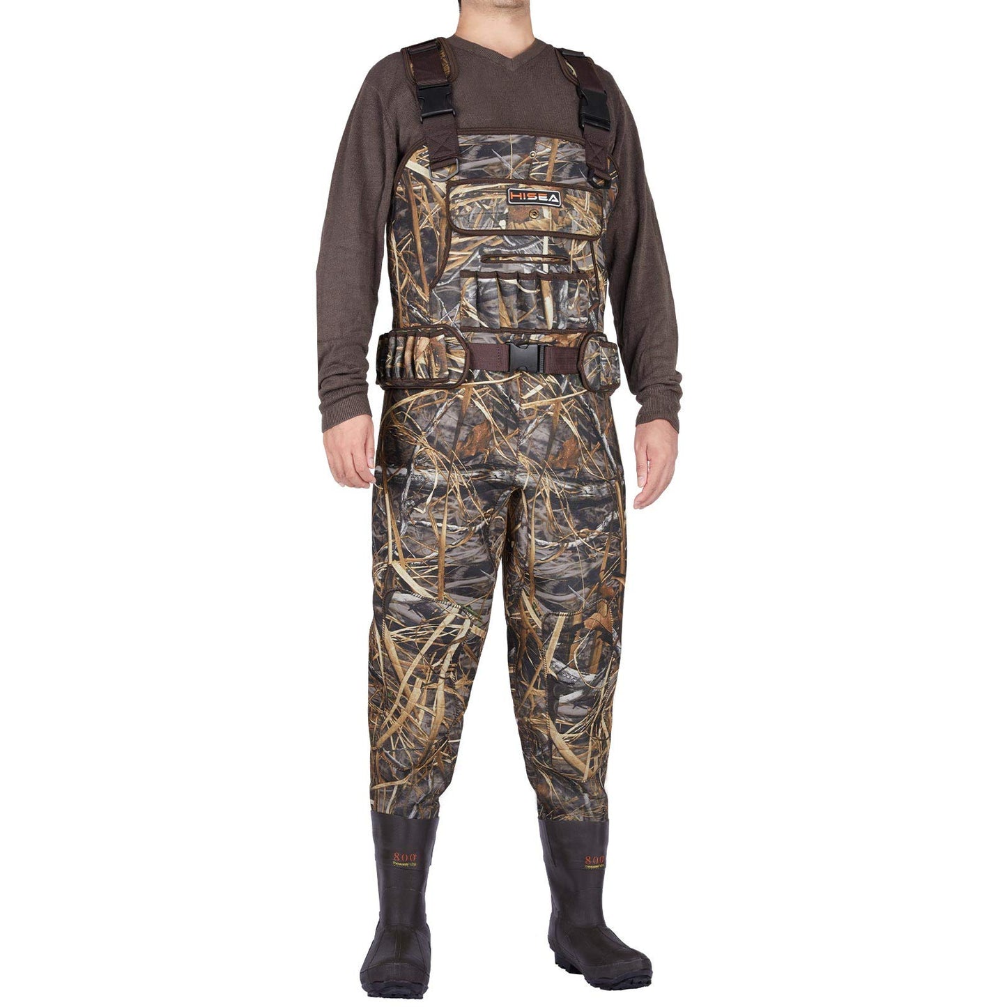 HISEA Chest Waders for Men 800G Insulated Neoprene Hunting Wader Waterproof