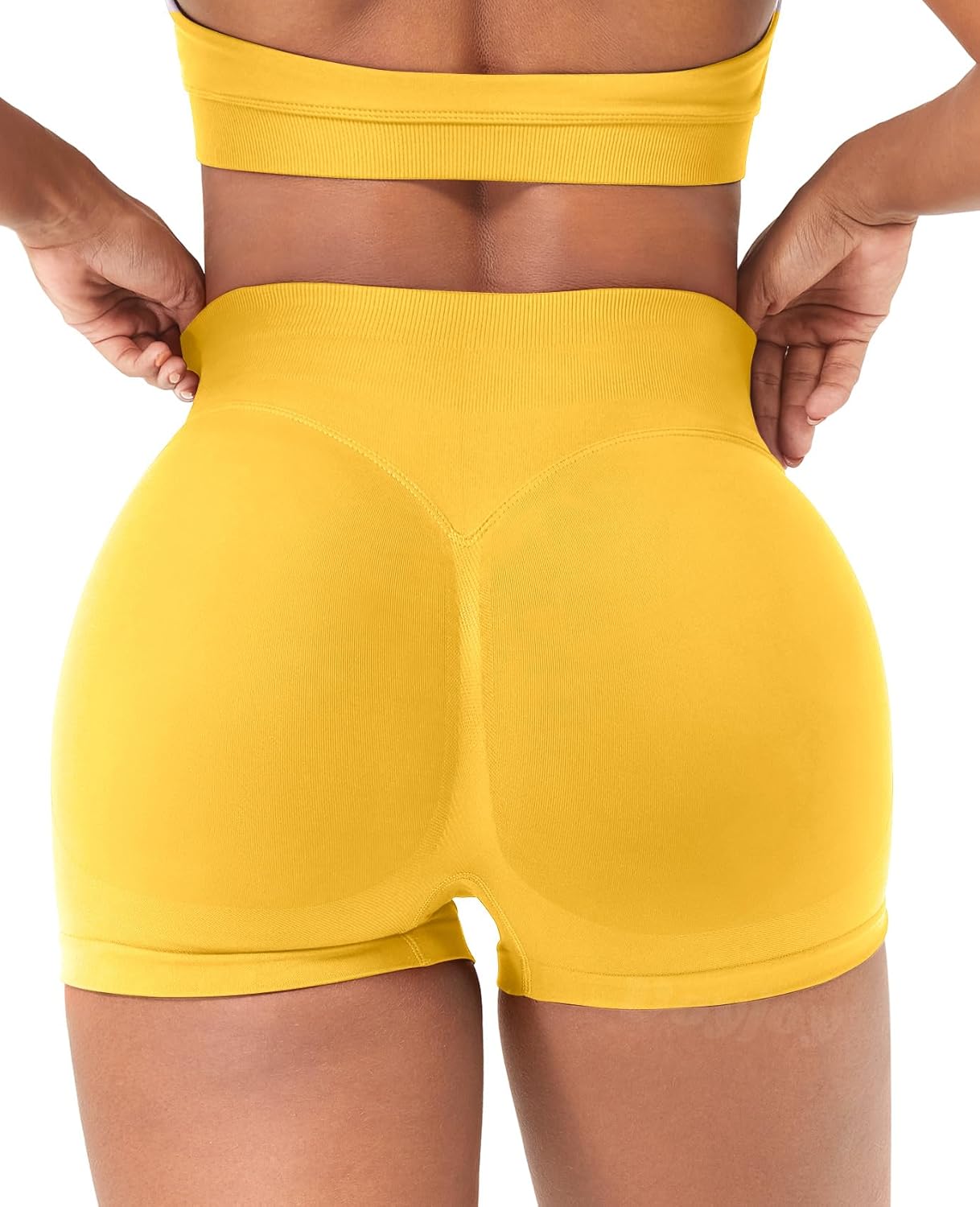 VOYJOY Women's Workout Shorts - Scrunch Butt Lifting Seamless Biker Shorts | Available in 2.5", 3.6", 4.5", 6" Sizes