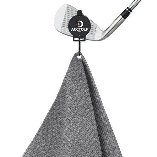 ACCTOLF Magnetic Towel, Golf Magnetic Towel, Magnetic Clip for Golf Towel, Microfiber Golf Towels for Man/Women, Industrial Strength Magnet for Strong Hold to Golf Bags, Carts Clubs