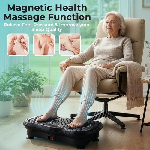 Beltwell® Vibration Plate Exercise Machine - Full Body Shaker for Weight Loss & Lymphatic Drainage | Bluetooth & LED Display