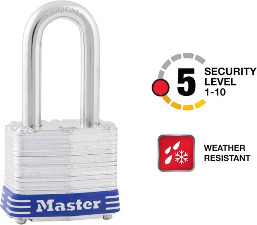 Master Lock Outdoor Padlock - Durable Security with Key - 1 Pack for Reliable Protection