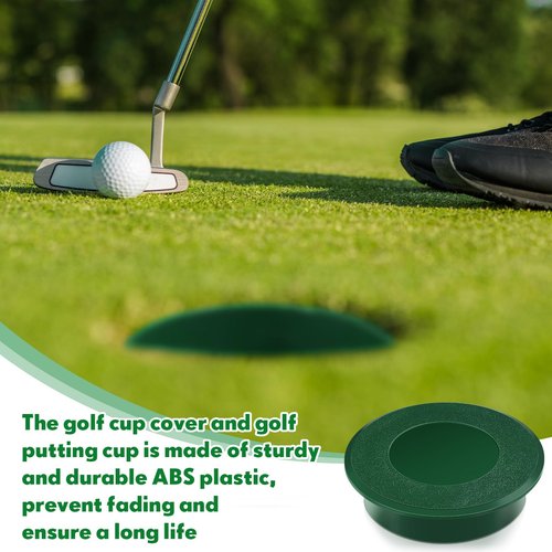 Glimin 6 Pcs Golf Hole Cup Covers Putting Green Cup Golf Practice Training Aids Hole Covers for Yard Garden Backyard Game Ball Outdoor Activities