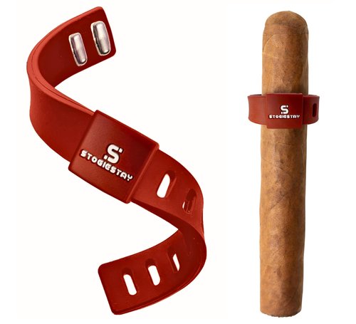 StogieStay Magnetic Silicone Stogie Holder – Fits 34–70 Ring Gauge – Weather-Proof Outdoor Clip for Golf Carts & Metal Surfaces for Golfers, BBQ Lovers, Camping & Fishing Fans