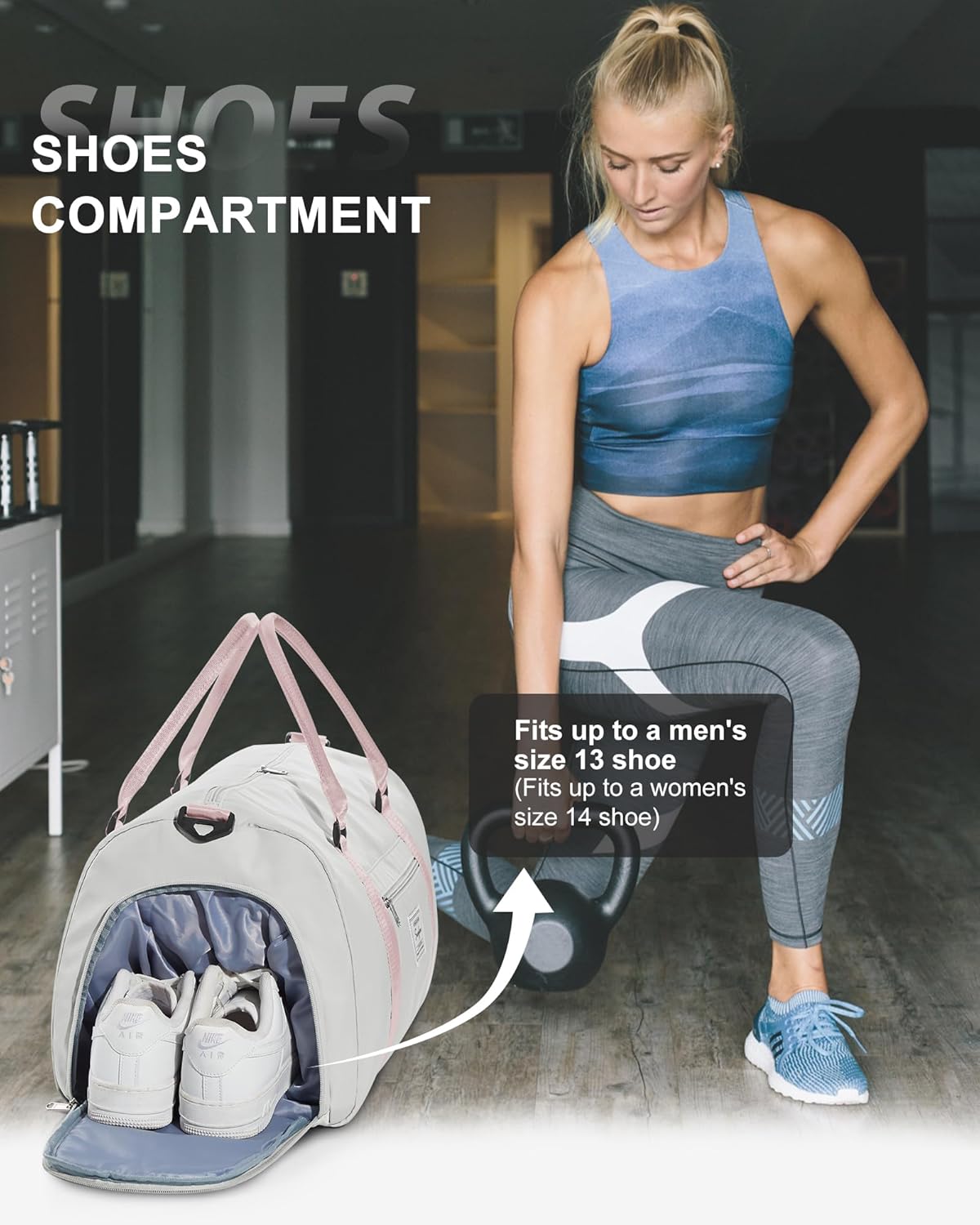 Skiennix Women's Gym Bag - Versatile Travel Duffel Tote for Weekend Getaways | Stylish & Durable
