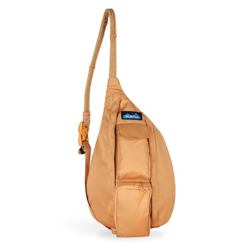 KAVU Mini Rope Sling Pack with Adjustable Rope Shoulder Strap, Teak