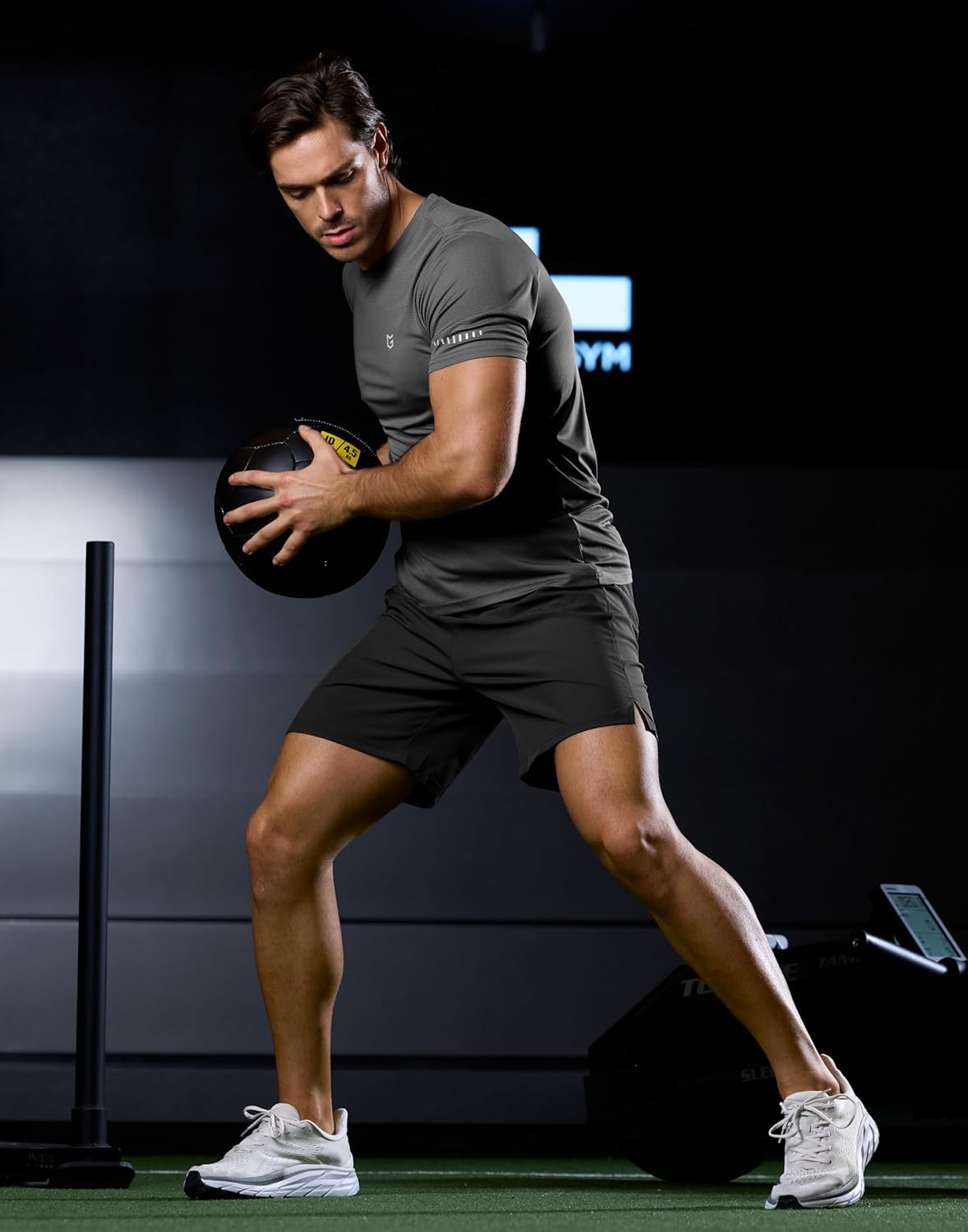 Skiennix Men's Breathable Workout T-Shirts - Lightweight Dry Fit UPF 50+ Sun Protection Tee for Running & Hiking