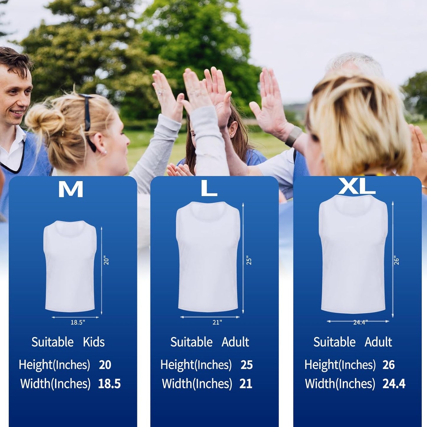 Skiennix Soccer Pinnies - Youth Scrimmage Vests with Numbers for Team Practice | Lightweight & Durable