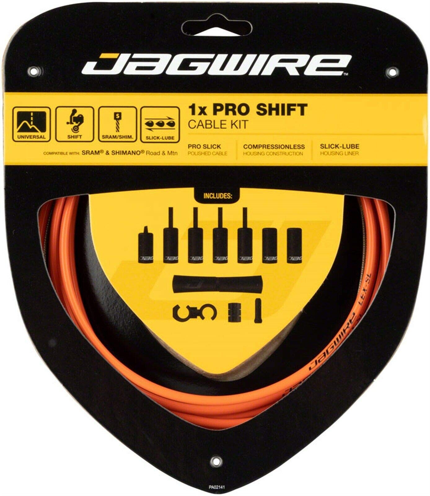 Jagwire Pro Unisex Adult Cables and Sheaths, Orange, One Size