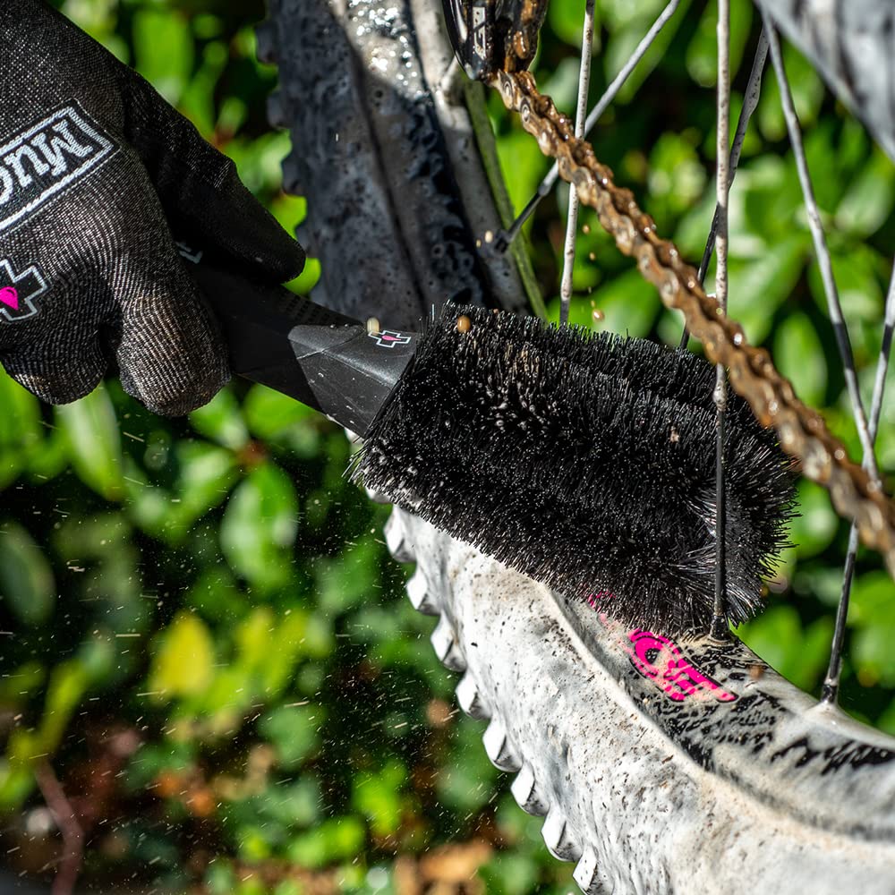 Muc-Off Two-Prong Bike Cleaning Brush, Black, One Size