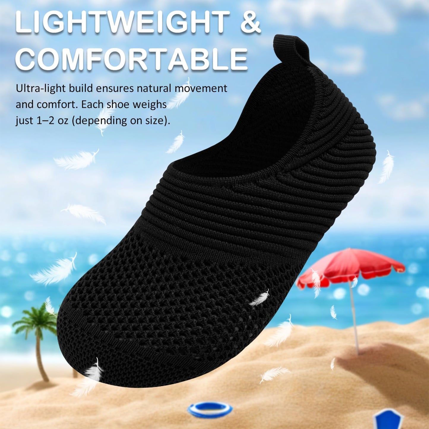 ANLUKE Kids Water Shoes Girls Boys Slippers Swimming Shoes Barefoot Quick Dry Aqua Socks