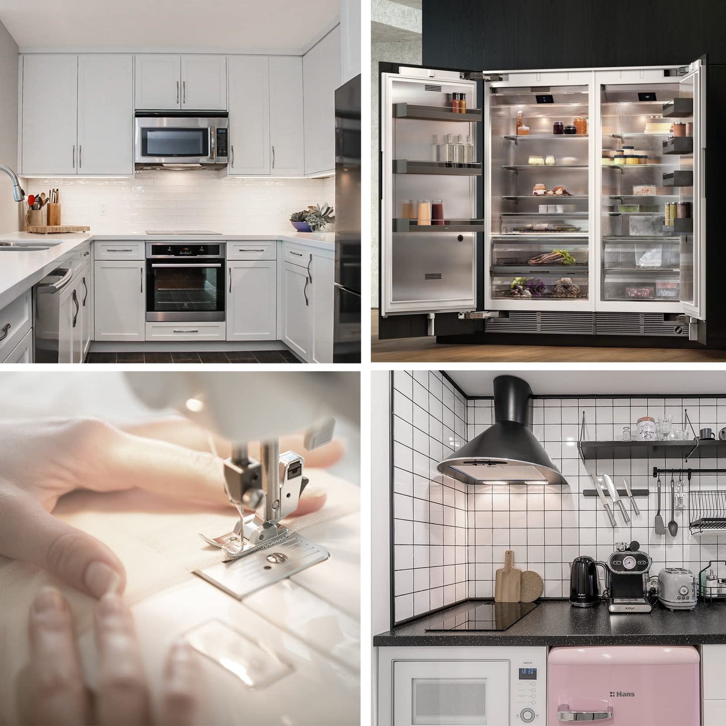 E17 LED Bulb Dimmable,30W-40W Incandescent Equivalent,Natural White 4000K,Fit for LG Whirlpool Frigidaire Kenmore GE Over The Range Microwave,125V 3W 360Lumens,Repalces 6912W1Z004B,8206232A,2Pcs