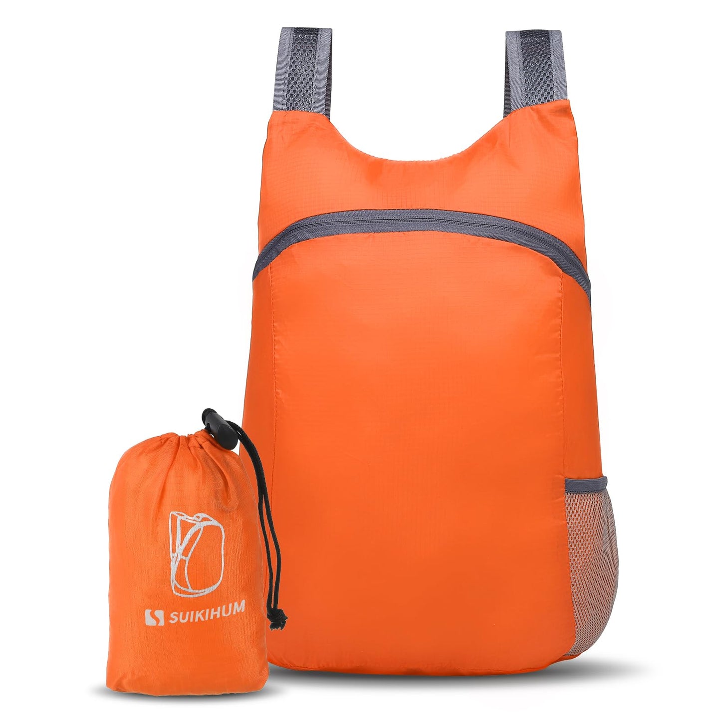 SUIKIHUM 20L Ultra Hiking-Daypack Lightweight Foldable Travel Packable Backpack for Camping Cycling Outdoor,orange