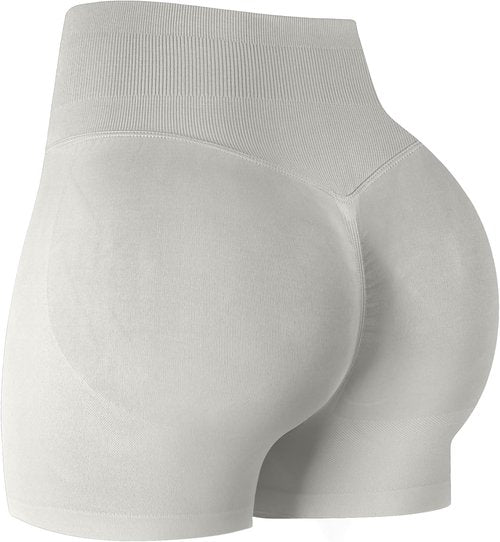 ATHVOTAR High Waisted Workout Gym Shorts - Seamless Butt Lifting Design for Women