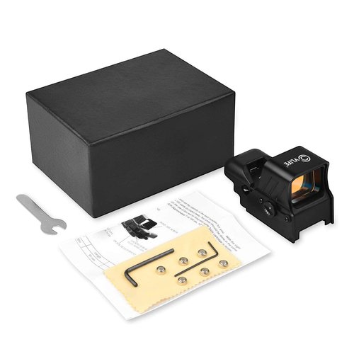 CVLIFE Upgraded Quick-Detach Picatinny Mount for Red Dot Sight,Multiple Reticle System Open Reflex Sight, 33mm Wide Objective Diameters Red Dot Optics with Fully Multi-Coated Lenses.