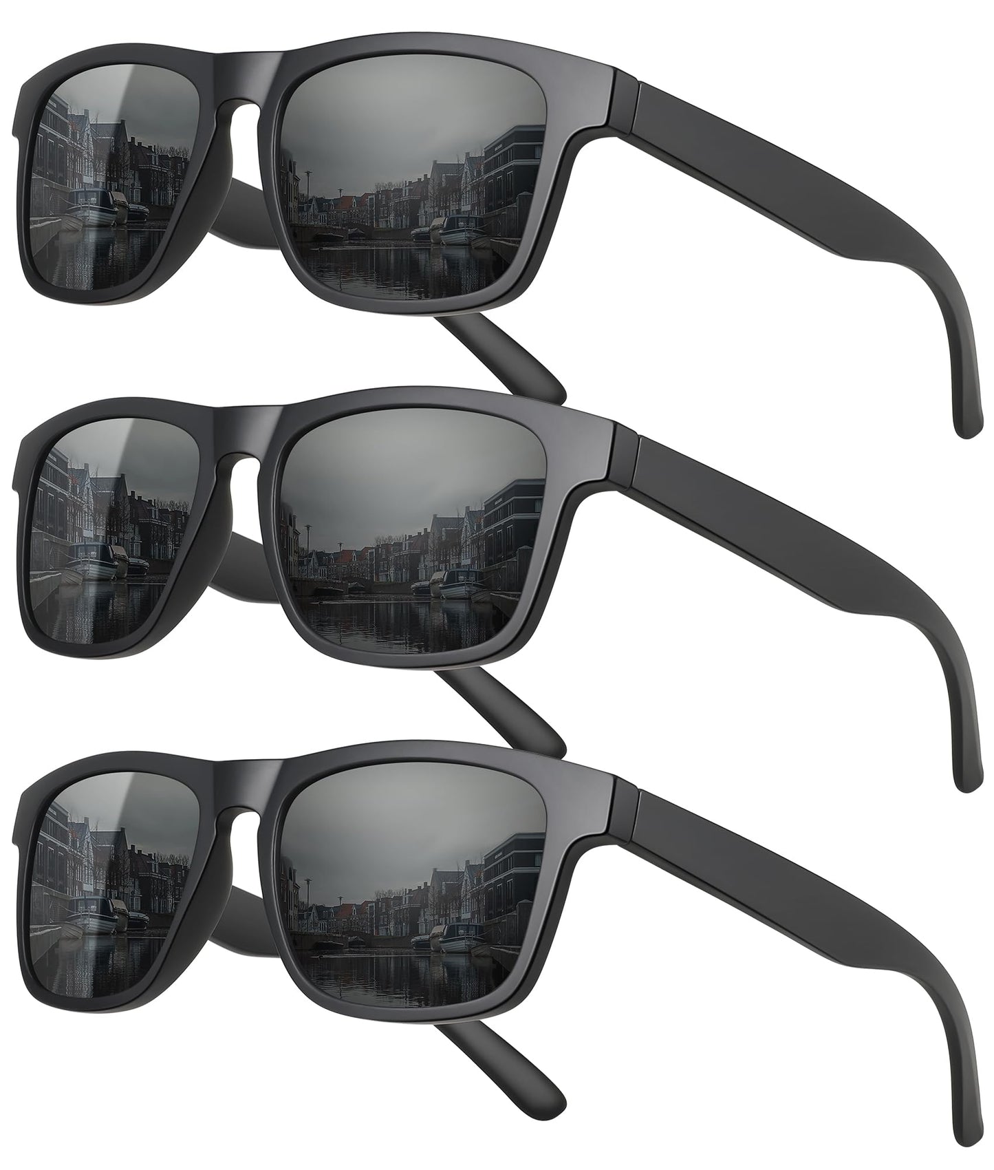 MEETSUN Polarized Sunglasses for Men Women Square Driving Sports Shade