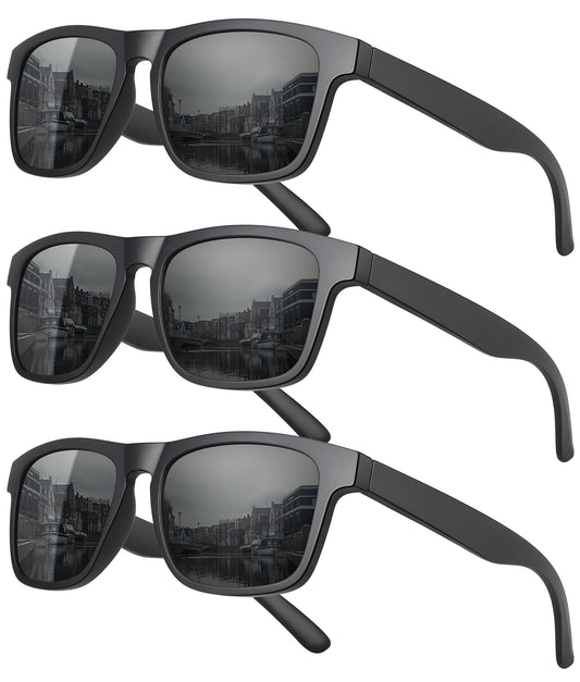MEETSUN Polarized Sunglasses for Men Women Square Driving Sports Shade