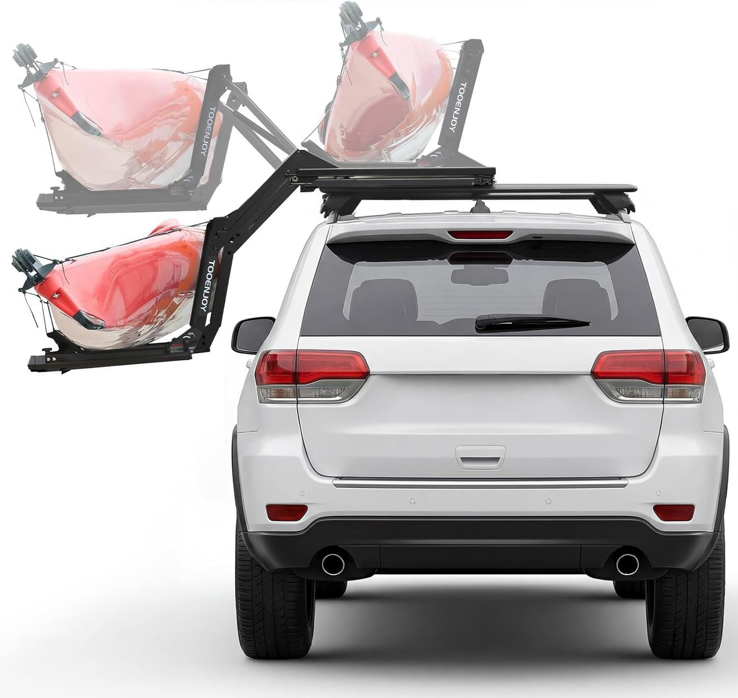 TOOENJOY Kayak Lift Assist Roof Rack - Heavy-Duty 100 LBS Capacity Canoe Loader for Easy Rooftop Loading