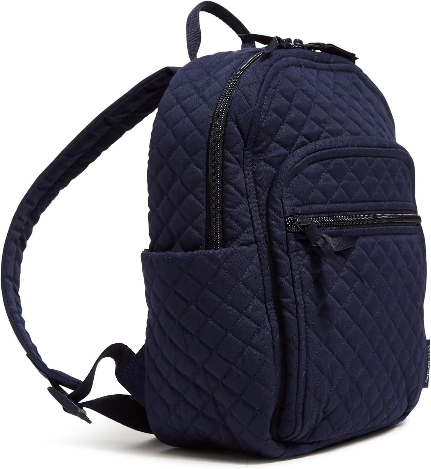 Vera Bradley Women's Cotton Small Backpack - True Navy | Stylish & Functional Design