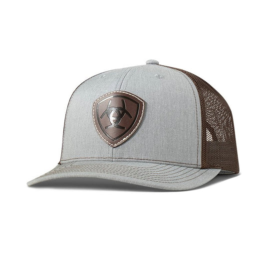ARIAT Men's Light Grey Richardson 112 Cap with Embossed Shield Patch