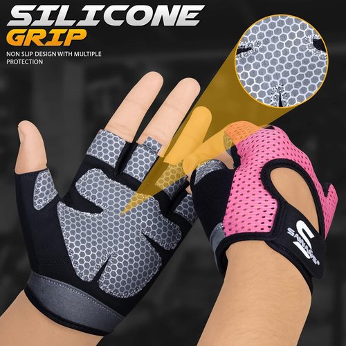 **SAWANS Workout Gloves - Lightweight Breathable Weight Lifting & Gym Fitness Gloves for Men and Women**