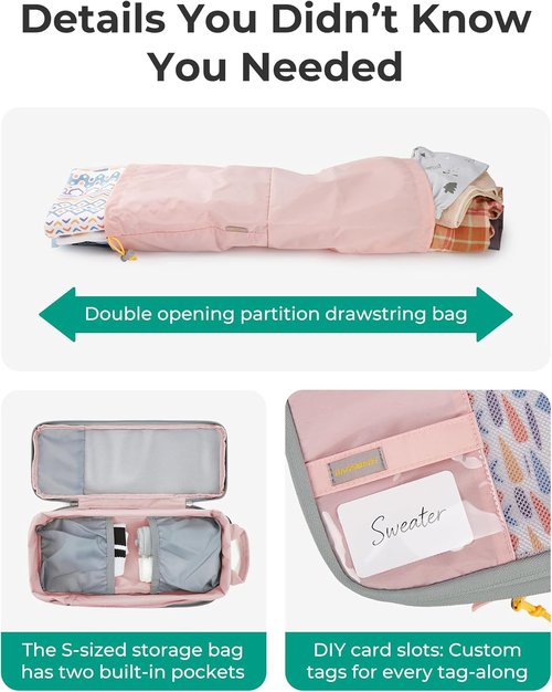 BAGSMART Compression Packing Cubes - Lightweight Travel Organizer Set | Durable Space Saver Bags