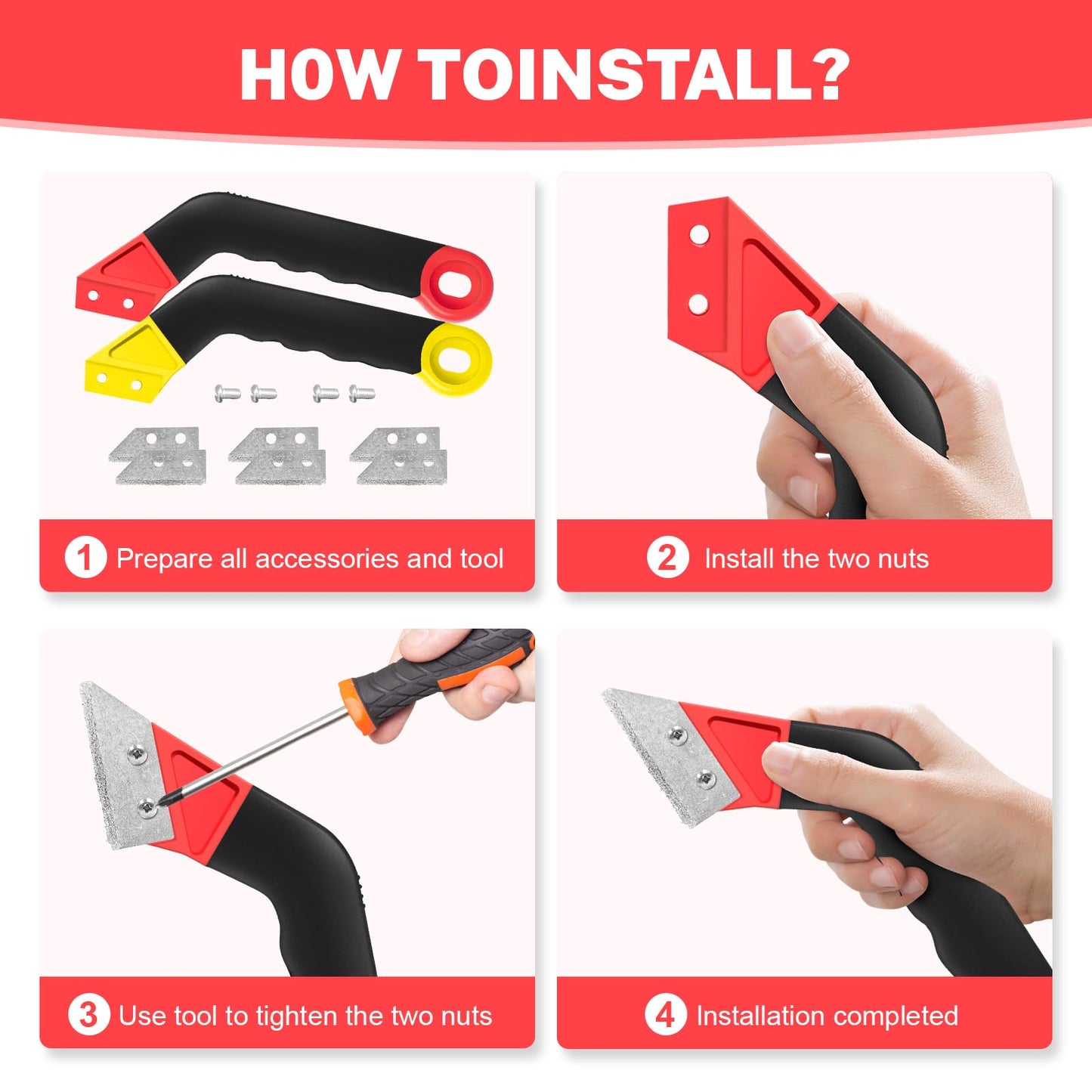 11 Pack Grout Removal Tool Kit, 2 Tile Grout Saws with 6 Extra Blades + Bonus Hand Grout Saw & 2 Grout Cleaning Blades, Ideal for Tile Gap Cleaning and Repair