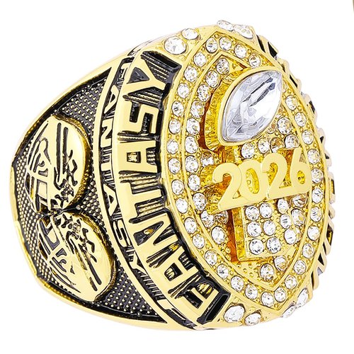 noblehead Fantasy Football Ring 2026 Heavy FFL Champion Trophy Ring Award Trophy for Fantasy Football League Winner (Size 9)