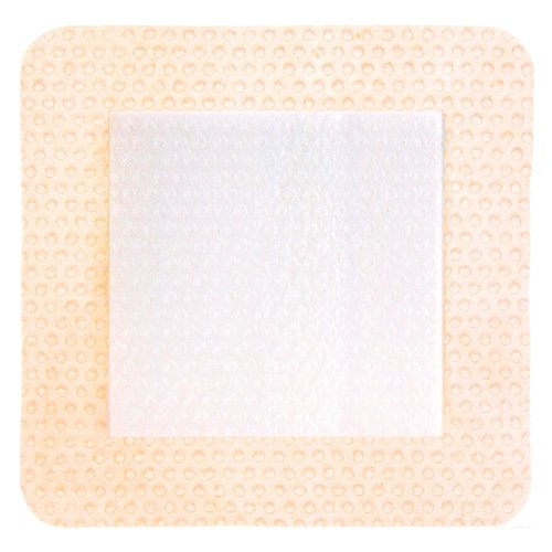 DermaRite's ComfortFoam Border, Foam Wound Dressing - Flexible and Soft Silicone, Self Adhesive, No Natural Rubber Latex - 4 in. x 4 in., 1 Count, 10 Packs, 10 Total