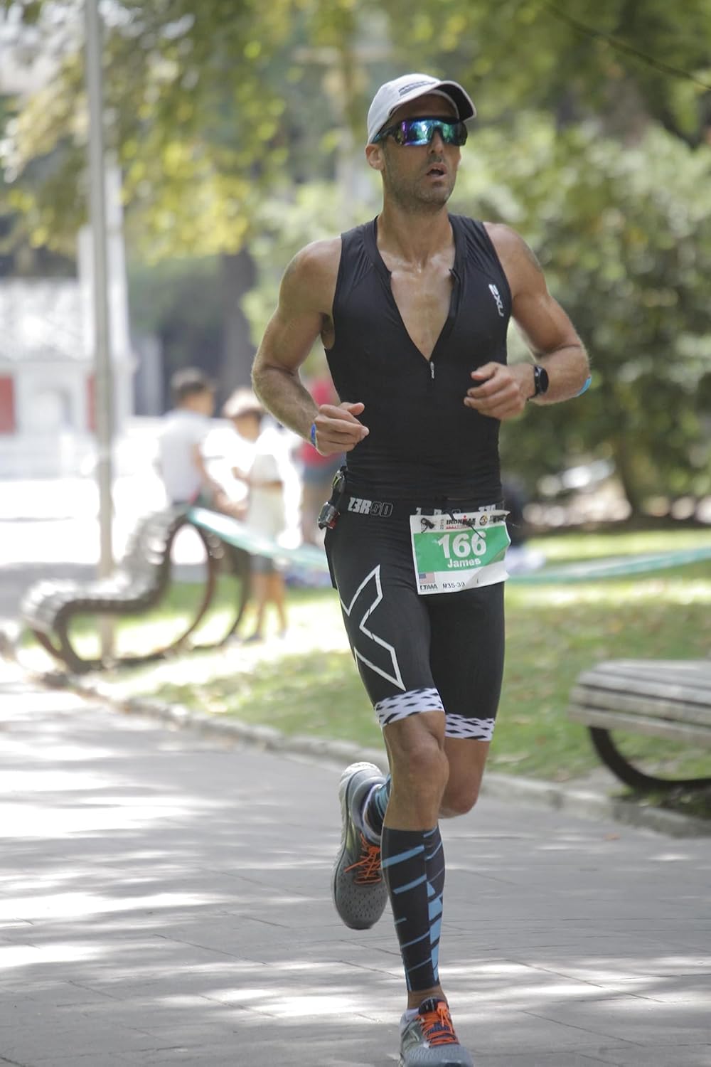 SLS3 Triathlon Race Belt - Lightweight Running Bib Holder with 6 Gel Loops & Toggle Clips | Easy to Use for Triathlons & Marathons