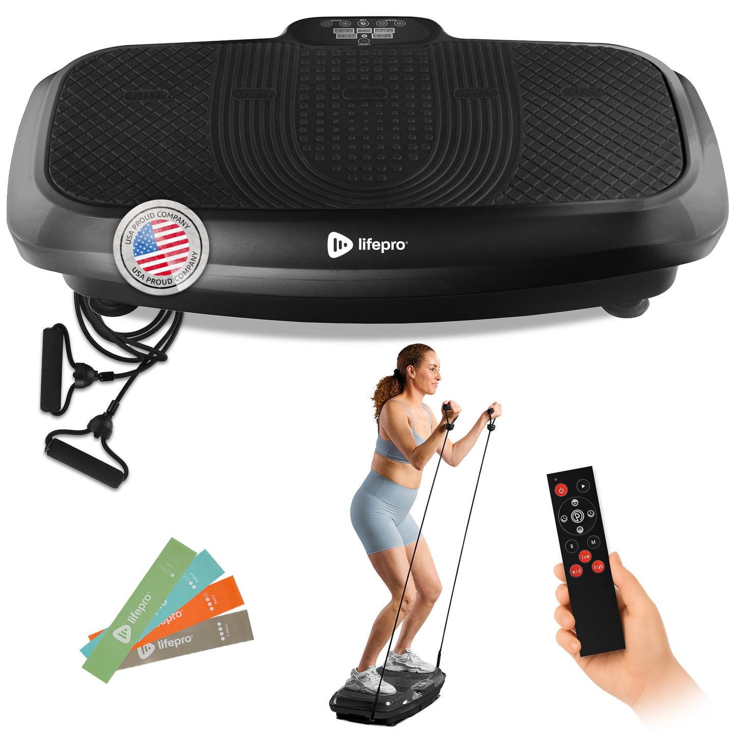 Lifepro Turbo 3D Vibration Plate Exercise Machine with 330 lb Capacity