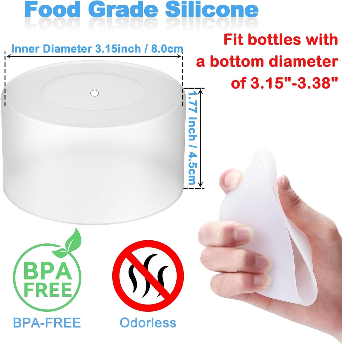Skiennix Silicone Boot | Anti-Scratch Protective Sleeve for Hydro Flask | Fits 12oz-40oz Bottles